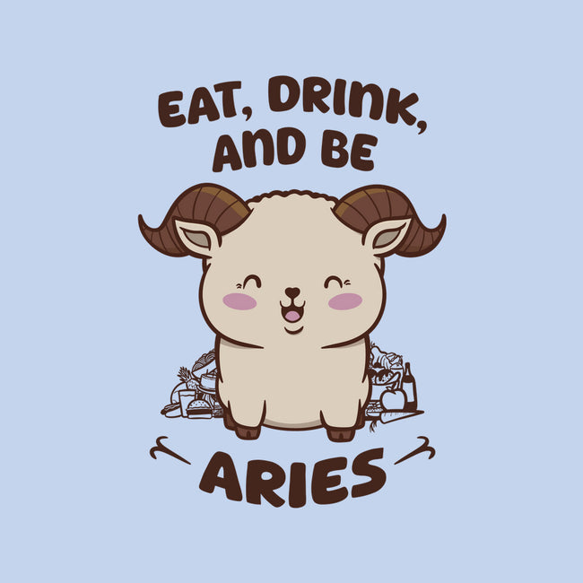 Eat Drink And Be Aries-Mens-Heavyweight-Tee-WatershipBound
