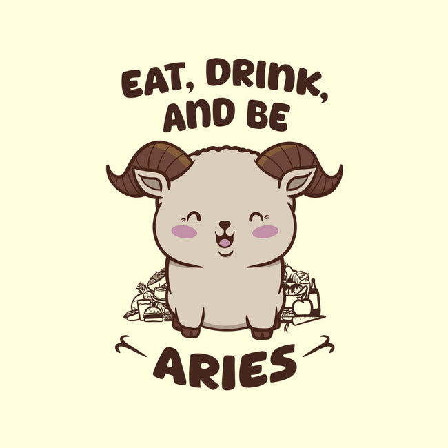 Eat Drink And Be Aries-None-Adjustable Tote-Bag-WatershipBound