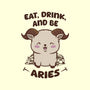 Eat Drink And Be Aries-None-Adjustable Tote-Bag-WatershipBound