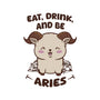 Eat Drink And Be Aries-Youth-Crew Neck-Sweatshirt-WatershipBound