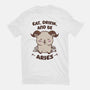 Eat Drink And Be Aries-Womens-Fitted-Tee-WatershipBound
