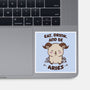 Eat Drink And Be Aries-None-Glossy-Sticker-WatershipBound