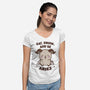 Eat Drink And Be Aries-Womens-V-Neck-Tee-WatershipBound