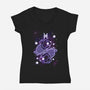 Cute Pisces-Womens-V-Neck-Tee-NemiMakeit