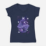 Cute Pisces-Womens-V-Neck-Tee-NemiMakeit