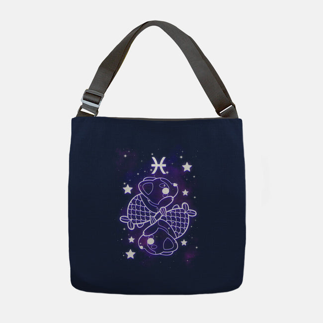 Cute Pisces-None-Adjustable Tote-Bag-NemiMakeit