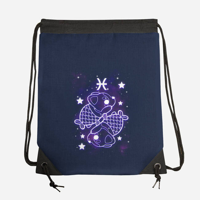 Cute Pisces-None-Drawstring-Bag-NemiMakeit