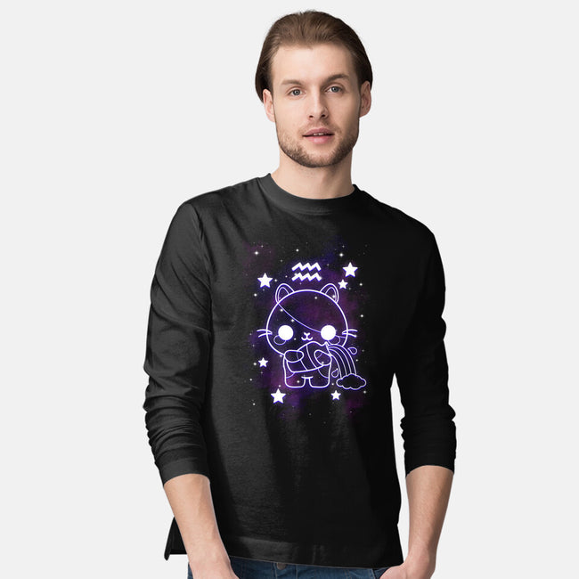 Cute Aquarius-Mens-Long Sleeved-Tee-NemiMakeit