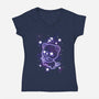 Cute Sagittarius-Womens-V-Neck-Tee-NemiMakeit
