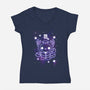 Cute Scorpio-Womens-V-Neck-Tee-NemiMakeit
