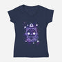 Cute Libra-Womens-V-Neck-Tee-NemiMakeit