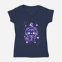 Cute Leo-Womens-V-Neck-Tee-NemiMakeit