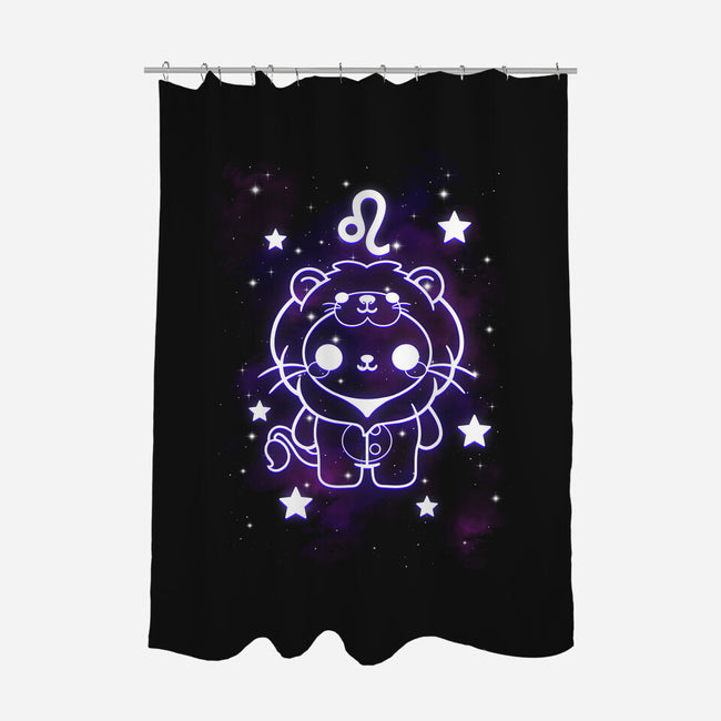 Cute Leo-None-Polyester-Shower Curtain-NemiMakeit