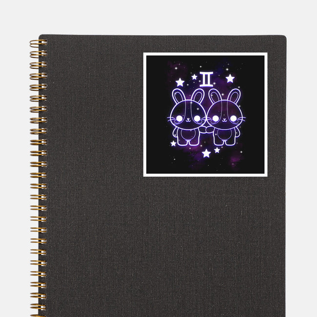 Cute Gemini-None-Glossy-Sticker-NemiMakeit