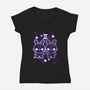 Cute Gemini-Womens-V-Neck-Tee-NemiMakeit