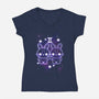 Cute Gemini-Womens-V-Neck-Tee-NemiMakeit