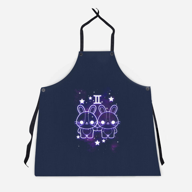 Cute Gemini-Unisex-Kitchen-Apron-NemiMakeit