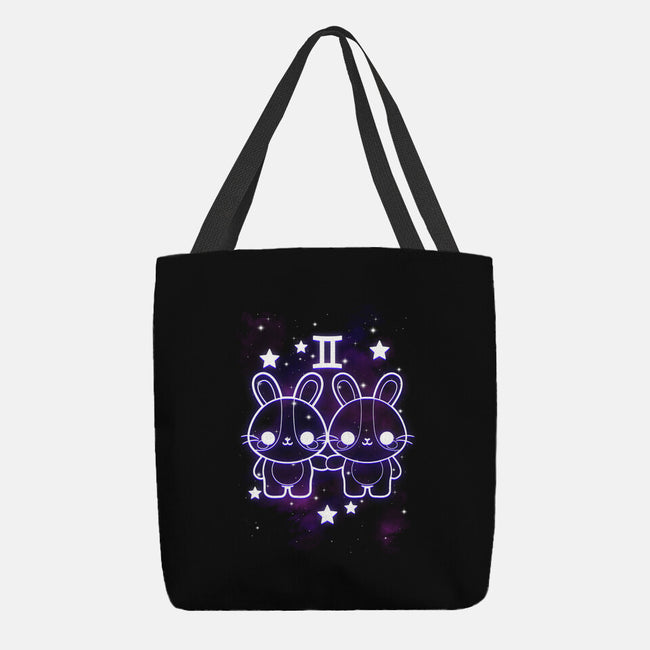 Cute Gemini-None-Basic Tote-Bag-NemiMakeit