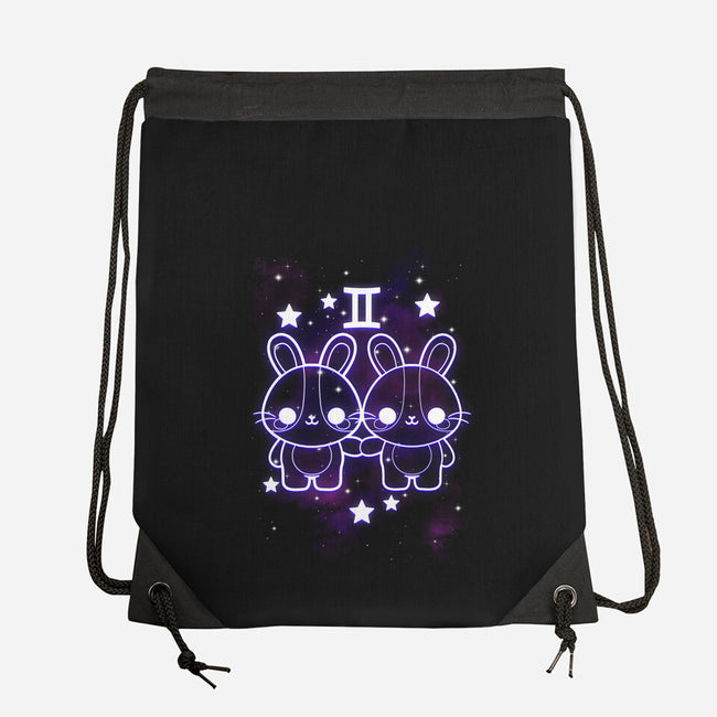 Cute Gemini-None-Drawstring-Bag-NemiMakeit
