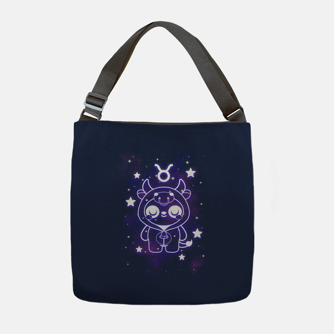 Cute Taurus-None-Adjustable Tote-Bag-NemiMakeit