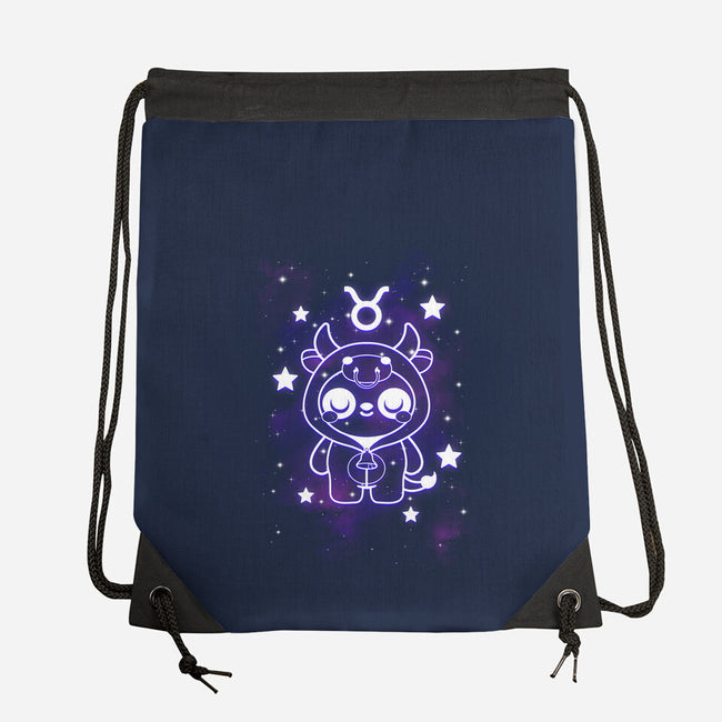 Cute Taurus-None-Drawstring-Bag-NemiMakeit