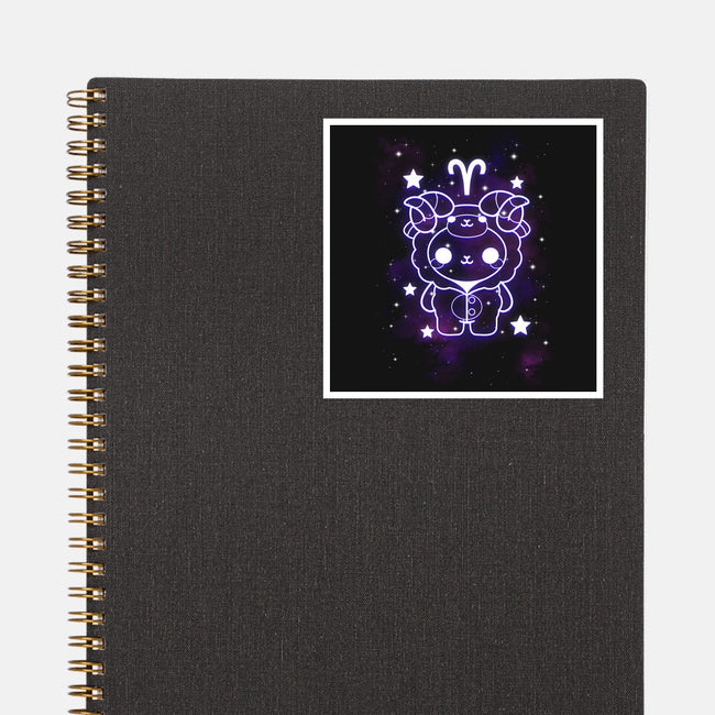 Cute Aries-None-Glossy-Sticker-NemiMakeit