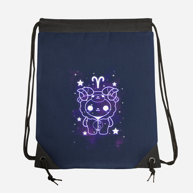 Cute Aries-None-Drawstring-Bag-NemiMakeit