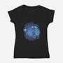 Aries Neon Constellation-Womens-V-Neck-Tee-nickzzarto