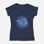 Aries Neon Constellation-Womens-V-Neck-Tee-nickzzarto