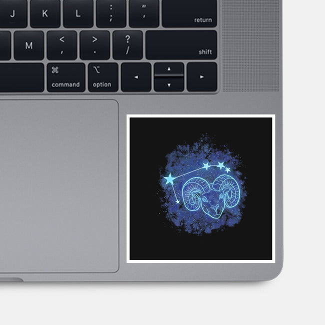 Aries Neon Constellation-None-Glossy-Sticker-nickzzarto