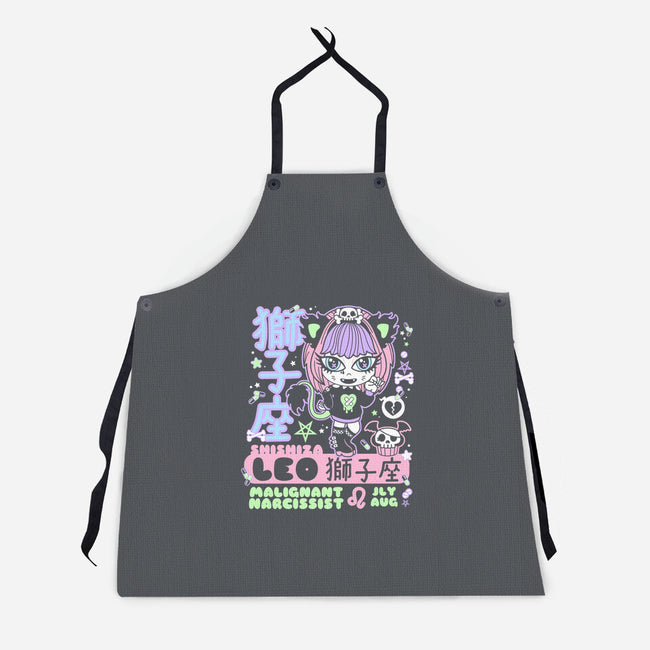 Kawaii Zodiac Leo-Unisex-Kitchen-Apron-Nemons