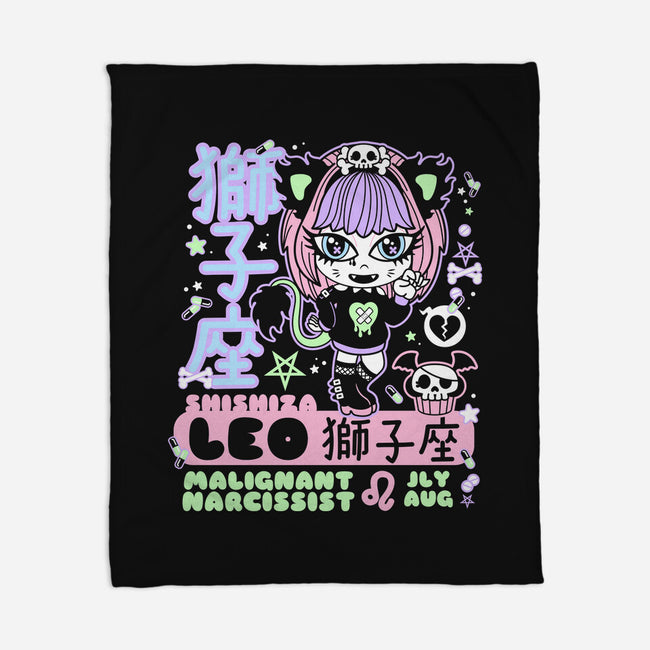 Kawaii Zodiac Leo-None-Fleece-Blanket-Nemons