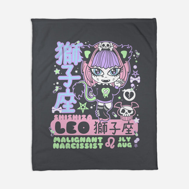 Kawaii Zodiac Leo-None-Fleece-Blanket-Nemons