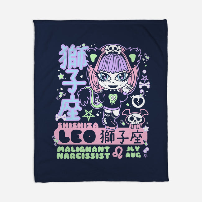 Kawaii Zodiac Leo-None-Fleece-Blanket-Nemons