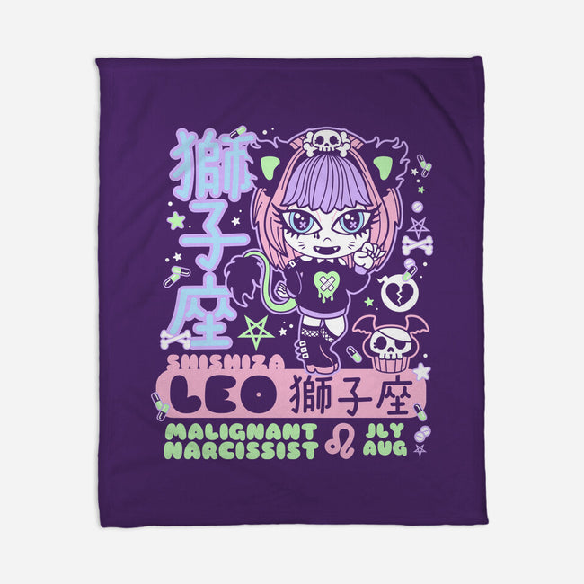 Kawaii Zodiac Leo-None-Fleece-Blanket-Nemons