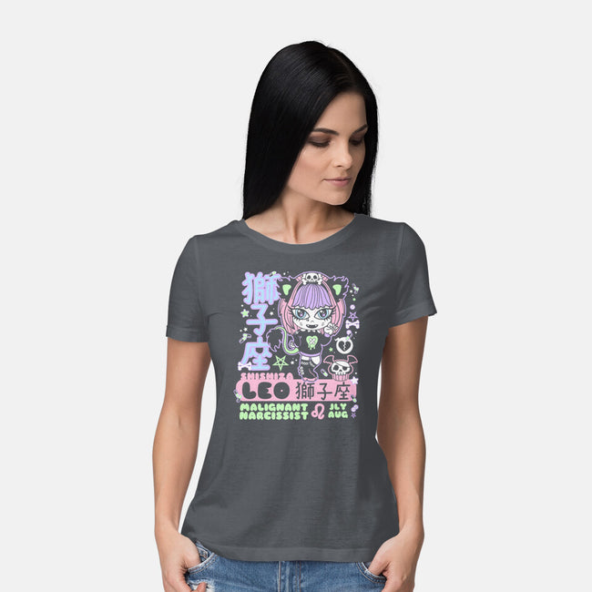 Kawaii Zodiac Leo-Womens-Basic-Tee-Nemons