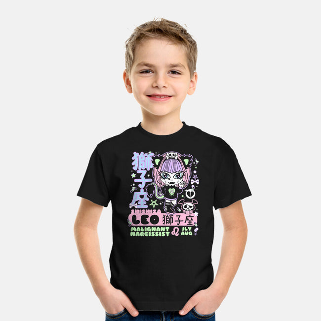Kawaii Zodiac Leo-Youth-Basic-Tee-Nemons