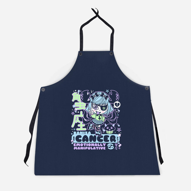 Kawaii Zodiac Cancer-Unisex-Kitchen-Apron-Nemons