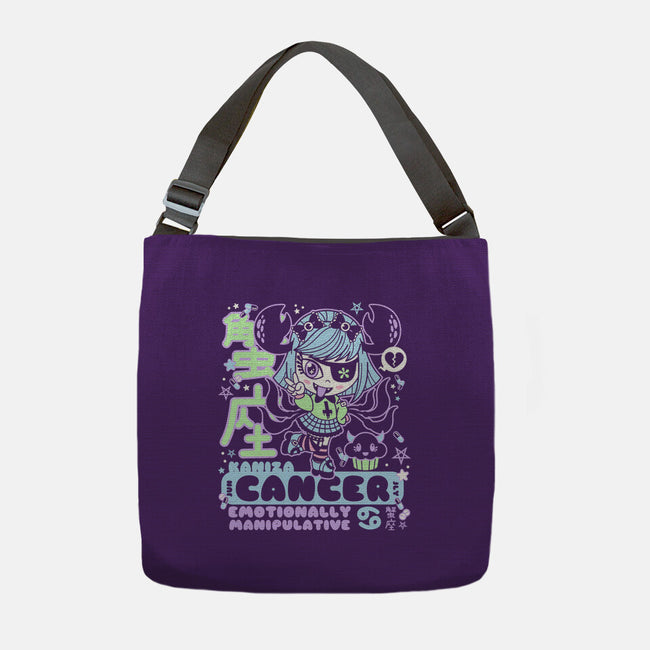 Kawaii Zodiac Cancer-None-Adjustable Tote-Bag-Nemons