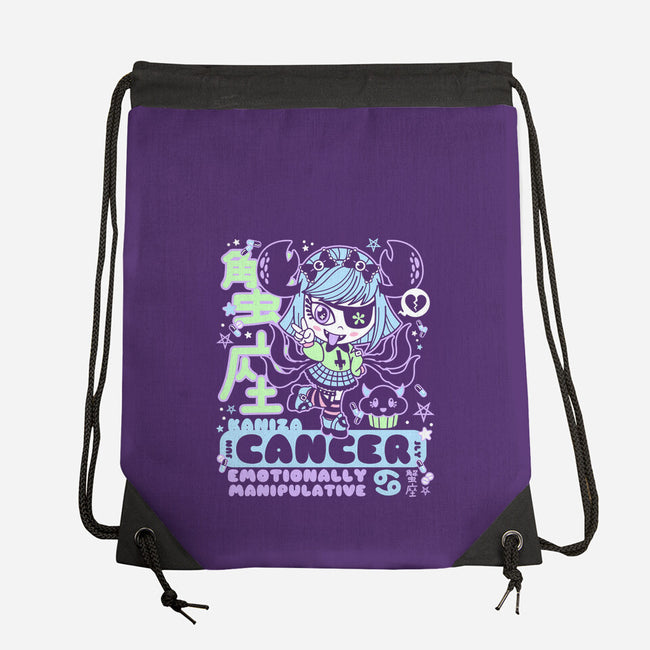 Kawaii Zodiac Cancer-None-Drawstring-Bag-Nemons