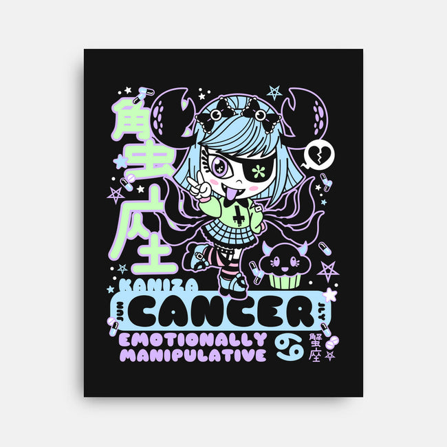 Kawaii Zodiac Cancer-None-Stretched-Canvas-Nemons
