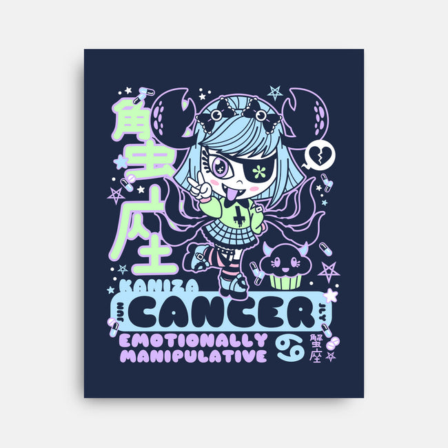 Kawaii Zodiac Cancer-None-Stretched-Canvas-Nemons