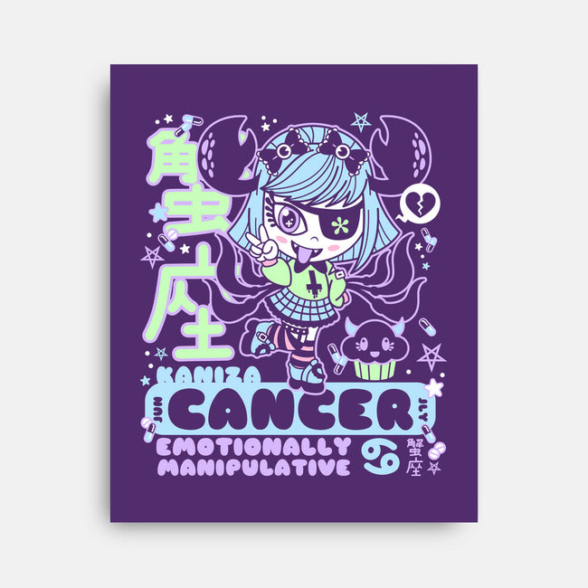 Kawaii Zodiac Cancer-None-Stretched-Canvas-Nemons
