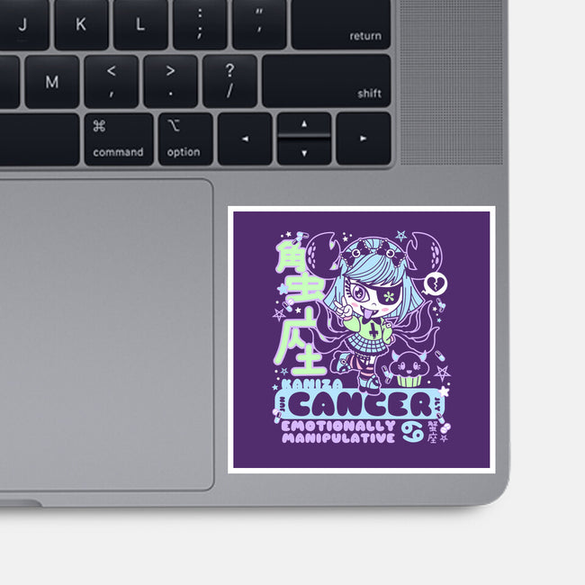 Kawaii Zodiac Cancer-None-Glossy-Sticker-Nemons