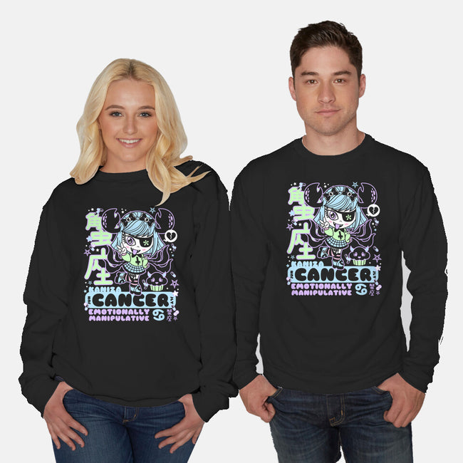 Kawaii Zodiac Cancer-Unisex-Crew Neck-Sweatshirt-Nemons