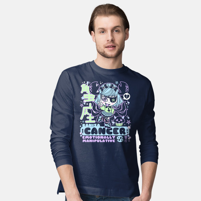 Kawaii Zodiac Cancer-Mens-Long Sleeved-Tee-Nemons