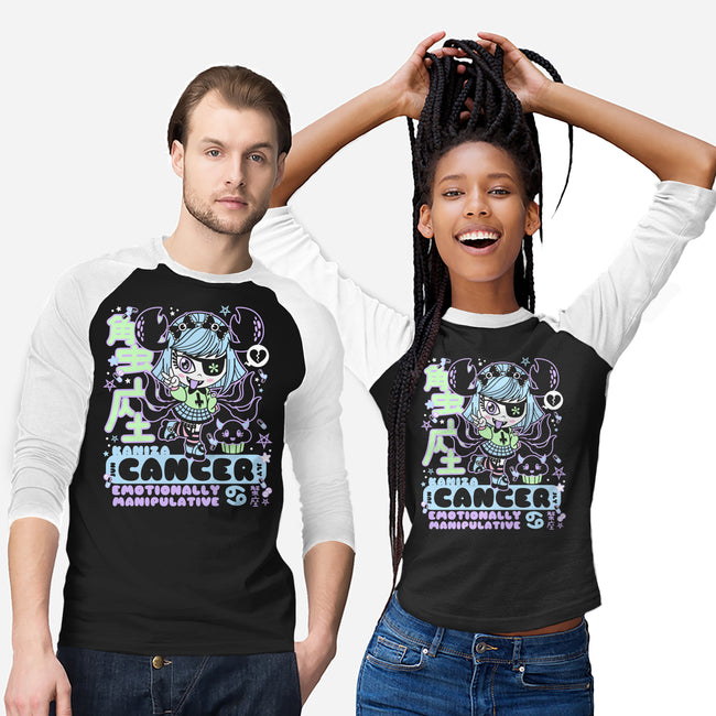 Kawaii Zodiac Cancer-Unisex-Baseball-Tee-Nemons