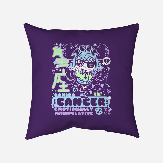 Kawaii Zodiac Cancer-None-Removable Cover w Insert-Throw Pillow-Nemons