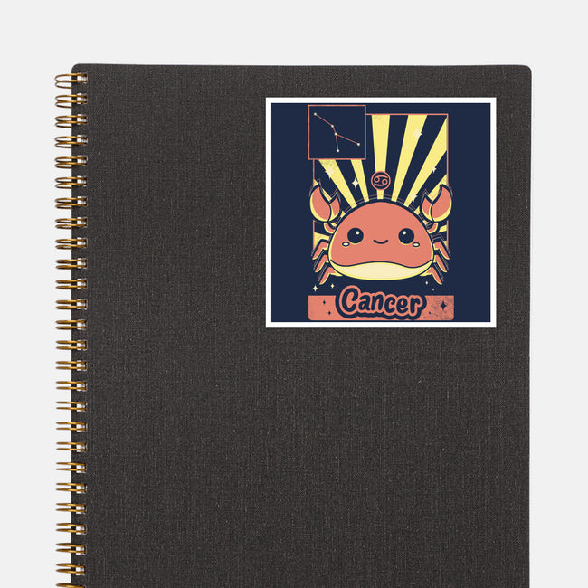 Crab Zodiac-None-Glossy-Sticker-Donnie