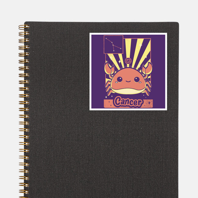 Crab Zodiac-None-Glossy-Sticker-Donnie